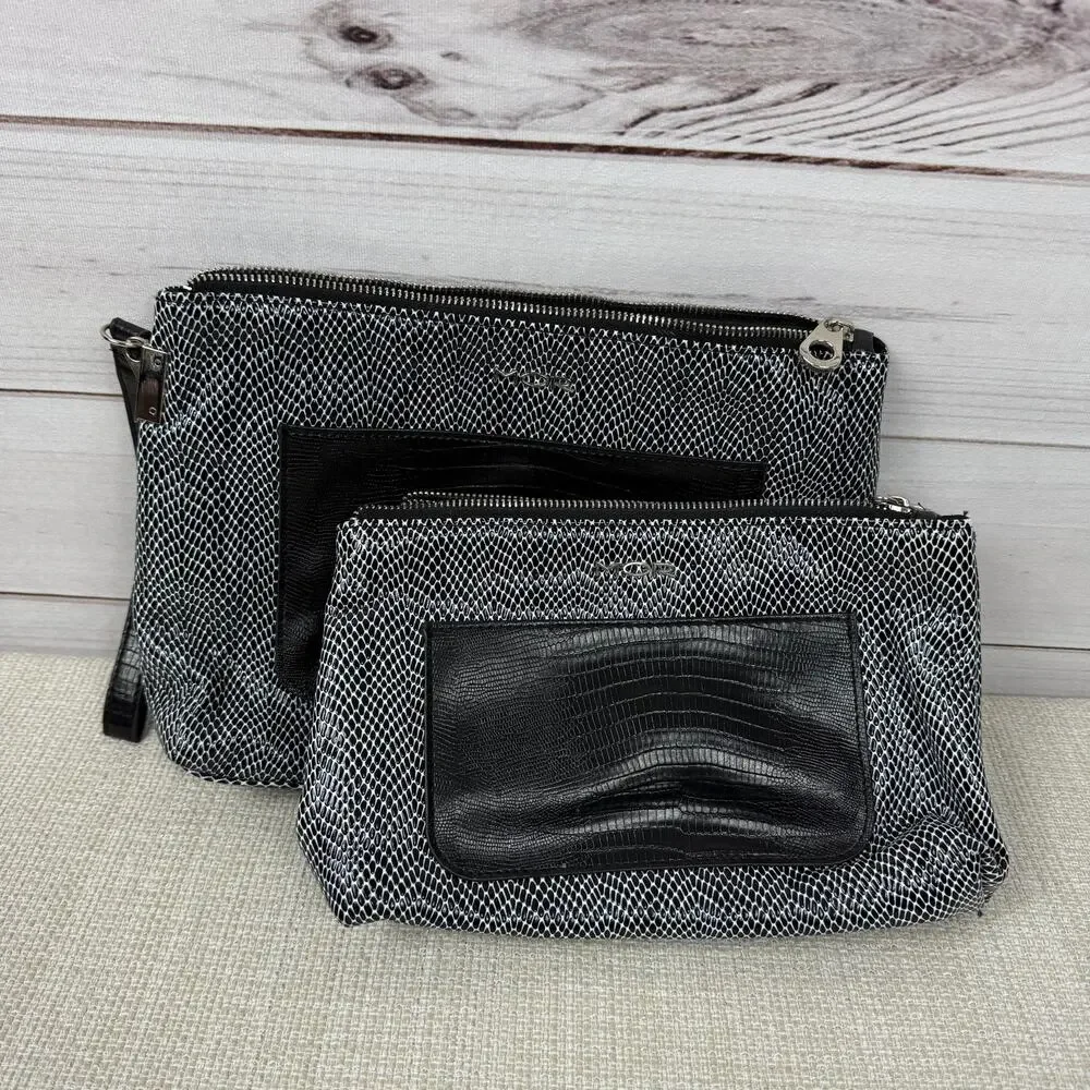 MOR Travel‎ Bags Cosmetics Travel Lot of 2 Black Gray